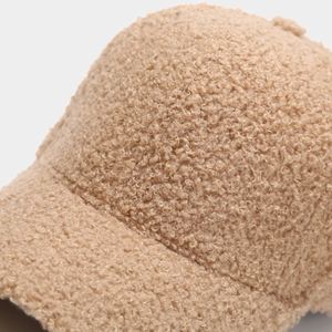 Custom Embroidery Logo Plush Fluffy Winter Fuzzy <b>Baseball</b> <b>Cap</b> Blank Sherpa Lambswool <b>Baseball</b> <b>Cap</b> - Product Image 3