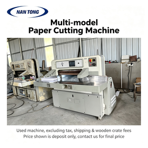 Coupe-papier grand format d'<span class=keywords><strong>occasion</strong></span>, coupe-papier à guillotine d'<span class=keywords><strong>occasion</strong></span> pour l'impression et la post-pressage - Product Image 1