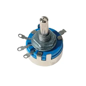 Wh5-1a WH5 3 Terminal Circular shaft Rotating cone carbon potentiometer 470R 1K 10K 47K 4K 7 100K 470K 220K 1K5 22K 1M ohms