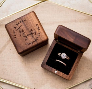 Forte tùy chỉnh hộp đồ trang sức mộc mạc Vòng gỗ và Vòng cổ hiển thị với khắc logo nhỏ moq đồ trang sức bằng gỗ bao bì - Product Image 2