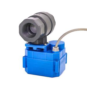 Válvula de Bola Eléctrica Miniatura de UPVC DN20 de 6 Puntos, 5V/12V/24V/220V, Interruptor de Válvula de Drenaje de Alta Temperatura, Personalizable OEM - Product Image 1