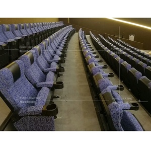 Sillones para un cine asientos doble, silla de asientos de cine fijo con portavasos, sillas de cine rústico - Product Image 3
