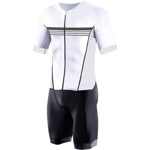Venta al por mayor Pro Team hombres de manga corta Tri Suit Custom Racing Tri Cycling Skin Suit para ciclismo Swim Run - Product Image 4