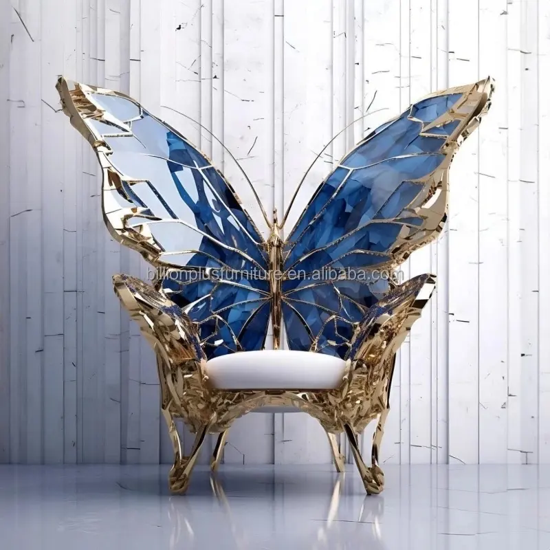 modern high-end luxury throne home villa decoration living room leisure accent buttfly lounge chair