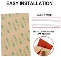 100w 12v 24v 110v 220v électrique flexible chaleur silicone caoutchouc éléments chauffants plaque