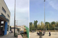 Mât télescopique facile jusqu'à 15m 20m 30m Poteau de poussée pour drapeau d'antenne de caméra de télécommunication