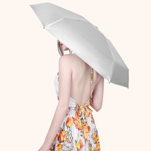 Poids léger femmes filles voyage parasol uv protection portable manuel ouvert 19 pouces étanche mini parapluie pliant pour la pluie - Product Image 3