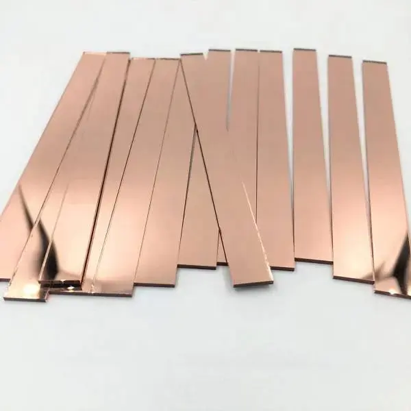FZY Custom Different Thickness Plastic Flexible Silver Rose Gold Acrylic Sheet Mirror Sheet With PE Protective Film