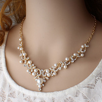 Bijoux de mariée à la mode couleur or femmes collier boucles d'oreilles ensemble de luxe bijoux de mariage affichage ensemble indien pour mariée Opp sac alliage
