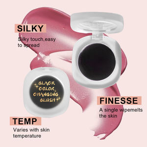 Fard à joues changeant de couleur PH magique et unique longue durée OEM Vente en gros Fard à joues et lèvres végétalien naturel Maquillage noir changeant - Product Image 3