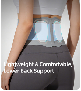 Ceinture lombaire réglable et respirante en Spandex pour femmes et hommes, avec double sangle élastique, soutien lombaire élevé, soulagement de la douleur - Product Image 2