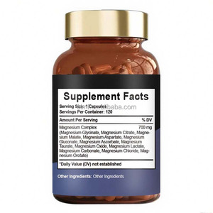 Capsules <span class=keywords><strong>de</strong></span> Magnésium Complexe 700mg Formule 12-en-1 120 Comprimés Soutien Quotidien au Bien-être Nutrition Adulte Marque Blanche Vente en Gros - Product Image 4