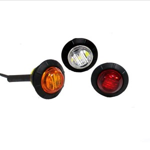 Feux de position latéraux LED rouges, blancs et ambre 12-24V, lampe de contour pour camion, remorque, fourgonnette, bus - Product Image 4