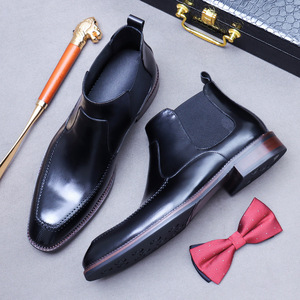 High-quality Custom-made Fashionable square Toe Genuine Leather Oxfords for Men's Formal Business Use with Anti-slip <b>Feature</b> - Product Image 4