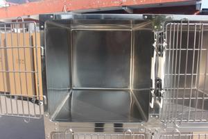 MT tıbbi paslanmaz çelik köpek kulübesi kafesleri kedi tavşan kafesi Metal <span class=keywords><strong>diy</strong></span> veteriner hastane için pet köpek kafesi - Product Image 2