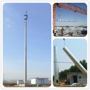 BTS Viễn Thông thép monopole Road GSM Antenna cực ống tháp - Product Image 2