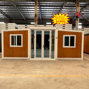Modern 20 metrelik lüks konut üniteleri genişletilebilir konteyner konutları prefabrik modüler çelik sandviç Panel villa - Product Image 2