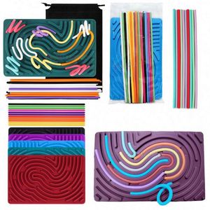 Juguetes Sensoriales de Silicona, Plástico y Espuma, Incluye Bolsa de Viaje Portátil, Tablero de Actividades Anti-Ansiedad, Calmante para el Estrés de los Niños - Product Image 4