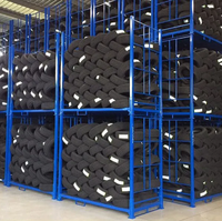 Palette de stockage en tissu pliable en acier à revêtement en poudre orange détachable de 1000 kg pour entrepôt