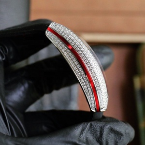 Montre pour homme <span class=keywords><strong>de</strong></span> luxe <span class=keywords><strong>de</strong></span> créateur, incrustée <span class=keywords><strong>de</strong></span> diamants, en <span class=keywords><strong>forme</strong></span> <span class=keywords><strong>de</strong></span> tonneau à vin, avec un <span class=keywords><strong>cercle</strong></span> intérieur rouge tendance, calendrier, montre mécanique <span class=keywords><strong>de</strong></span> style business - Product Image 5