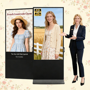 Pantalla Publicitaria Digital LCD de Doble Cara con Android, para Interiores, con Soporte para Suelo, Habilitada para SDK, para Tiendas Minoristas y Centros Comerciales - Product Image 1