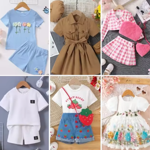 เสื้อผ้าเด็กมือสองขายส่งแบบคละลาย สไตล์ลำลอง ลายการ์ตูนฤดูร้อน จัดส่งแบบสุ่ม - Product Image 2