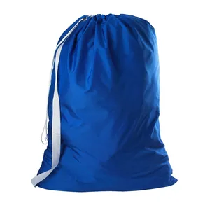 Durable Nylon Laundry Bag With Shoulder Strap Large Laundry Bag With Drawstring