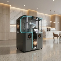 Mesin Penjual Kopi Otomatis LE AI Intelligent Robot Barista, Pembuat Espresso Pintar dengan Layar Sentuh 7-inci dan Fungsi Pembersihan Otomatis