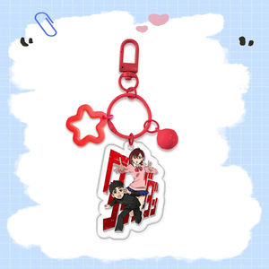 ของขวัญเล็กๆสองมิติรูปกระดิ่งอะนิเมะรูปห้าเหลี่ยมอะคริลิคเป็นมิตรกับสิ่งแวดล้อมของขวัญเล็กๆ DIY พวงกุญแจกระเป๋าเสน่ห์ - Product Image 2