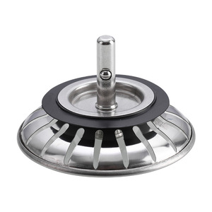 Bouchon de vidange en acier inoxydable GTF, version standard, filtre anti-colmatage pour évier de cuisine et couvercle de drain de vaisselle - Product Image 5