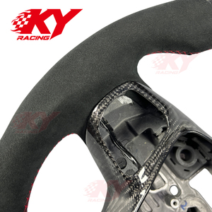 พวงมาลัยหนังคาร์บอนไฟเบอร์สำหรับรถฟอร์ด โฟกัส MK4 ST RS เฟียสต้า เอสเคป ST-Line SE ปี 2019-2025 - Product Image 3