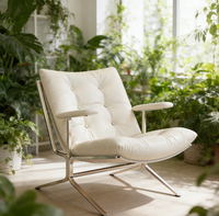Offre à Durée Limitée : Canapé Simple Surdimensionné en Cuir Doux et Confortable, Facile d'Entretien, Idéal pour les Petits Espaces