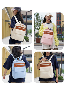 Sac à dos pour femme de style universitaire personnalisé, grande capacité, léger, adapté aux voyages, au loisirs, élégant - Product Image 5