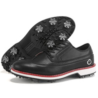 Chaussures de golf tendance à blocs de couleur, style brogue, décontractées, pour hommes, baskets de golf professionnelles, doublure en mesh, semelle extérieure en caoutchouc, tailles 39-48