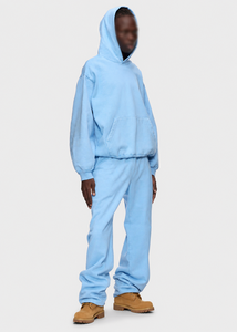 Sudadera con Capucha Azul Cielo con Diseño Geométrico, Sudadera Resistente, Sudadera con Capucha de Diseño Personalizado, Ropa Urbana de Alta Calidad - Product Image 5