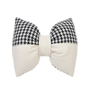 Appuie-tête et coussin de nuque pour voiture, imprimé pied-de-poule jacquard, forme en U, 28x28x14cm, pour siège de voiture, coussin de voyage confortable - Product Image 5