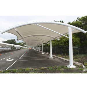 Tùy chỉnh tensioned cantilever xe bãi đậu xe bóng râm canopies cấu trúc màng lều, xe đóng gói đổ - Product Image 2