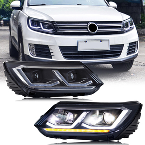 Phare LED TT-ABC Factory pour Volkswagen <span class=keywords><strong>Tiguan</strong></span> 2012-2017, séquence d'animation de démarrage, accessoire de signalisation, ensemble de phares - Product Image 1