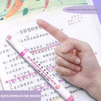 6 pièces ensemble fleur ligne forme surligneur stylo rouleau pointe courbe Liner marqueur Kawaii coréen papeterie école fournitures de bureau cadeaux