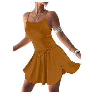 Ensemble de vêtements d'été pour femmes Nouvelle mode Sexy Beauté Ensemble deux pièces Haut sans manches Jupes Ensemble deux pièces <span class=keywords><strong>Tenue</strong></span> décontractée pour femmes - Product Image 6