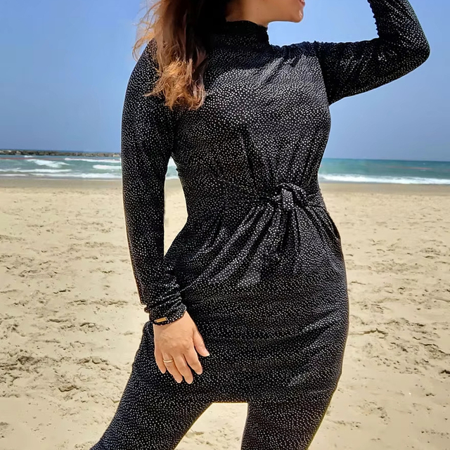 2 Pieces Wear Modest Swimsuit Women Full Cover Muslim Swimwear Islamic Bathing Suit
