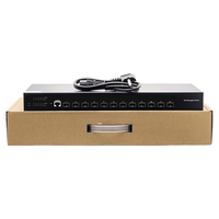Switch Ethernet 10G L3 Administrado de 10000 Mbps, Switch de Red Óptica SFP de 12 Puertos con QoS/VLAN/IGMP/DHCP, Montaje en Rack 1U