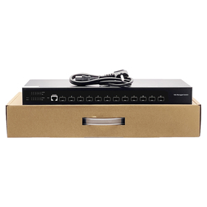 Switch Ethernet 10G L3 Gestito, 12 Porte Ottiche SFP, 10000Mbps, con QoS/VLAN/IGMP/DHCP, Montaggio a Rack 1U - Product Image 2