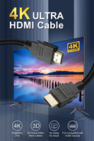 Câble HDMI 2.0 1M 2M 3M 5M 10M Connecteur Plaqué Or 18gbps Dynamique HDR Hdtv 4k 60hz Câble Hdmi