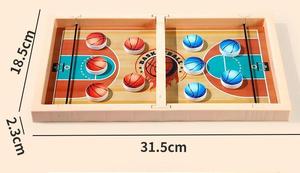Jeu de basket-ball interactif avec lanceur |   Duel familial amusant |   Coffre-fort portable pour enfants |   Construction en bois plastique coloré |   Festif - Product Image 4