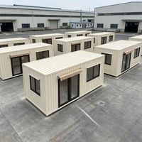 Maisons conteneurs Apple Cabin : Luxe contemporain, préfabriquées en acier et aluminium, étanches, écologiques, résistantes au feu, idéales pour atelier.