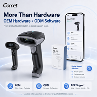 Escáner de Código de Barras Inalámbrico 2D OEM ODM, Lector de Códigos QR 1D 2D 2.4G para Punto de Venta, Inventario de Almacén, Marca Privada