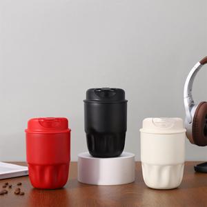 Tasse à café élégante en acier inoxydable 316 Design moderne Thermos étudiant haute valeur de couleur tasse à eau tasse de voiture pour hommes et femmes pour les cadeaux - Product Image 5