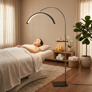 Lampe de beauté LED demi-<span class=keywords><strong>lune</strong></span> moderne Osum, 320 perles, intensité réglable, 3 températures de couleur, lampe sur pied pour cils/ongles/tatouages - Product Image 1