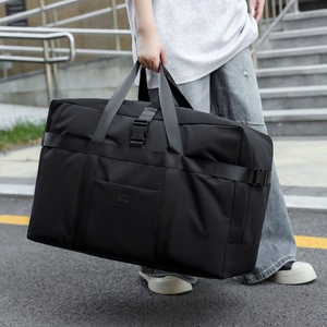 Travel Carry On Bag Foldable <b>Luggage</b> Organizer Gray Unisex Trip Use <b>Soft</b> Handle - Product Image 3